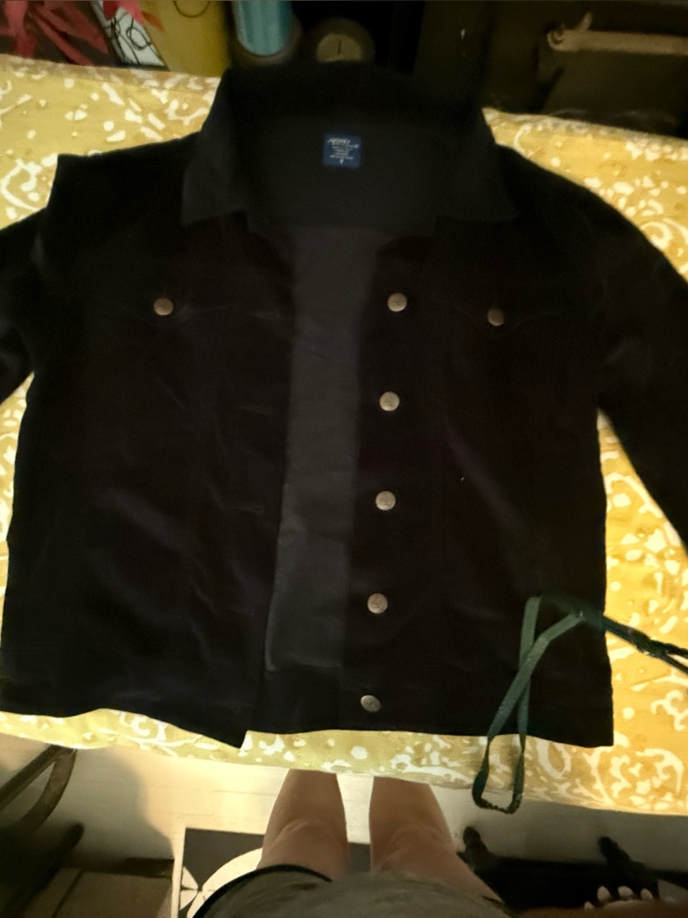 Jockey Black Garment Tag with Blue Label